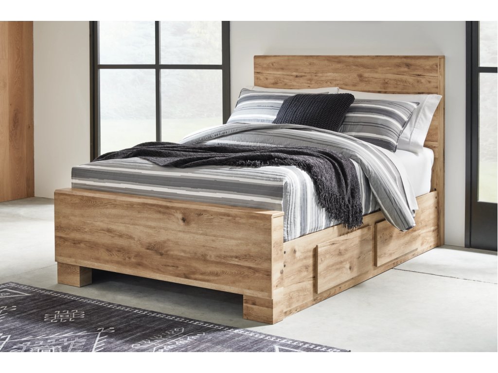Hyanna Full Panel Bed with 2 Side Storage - image 1