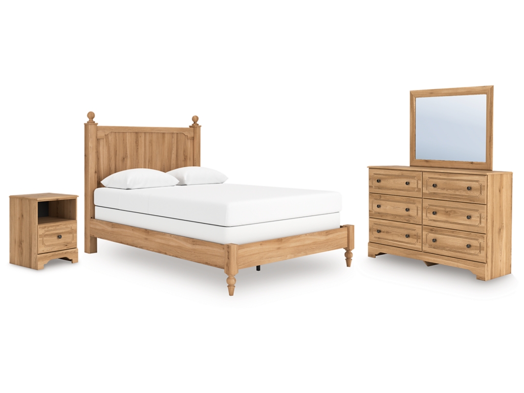 Aleaport Queen Panel Bed, Dresser, Mirror and Nightstand - main image