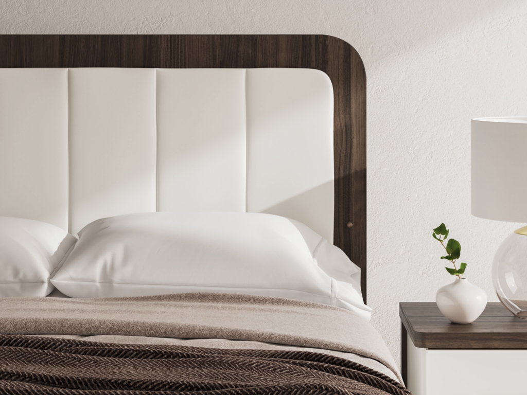 Kendanport Queen Upholstered Platform Bed, Dresser and Mirror - image 15