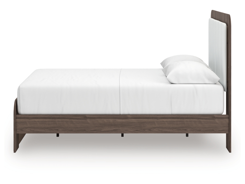 Kendanport Queen Upholstered Platform Bed, Dresser and Mirror - image 13