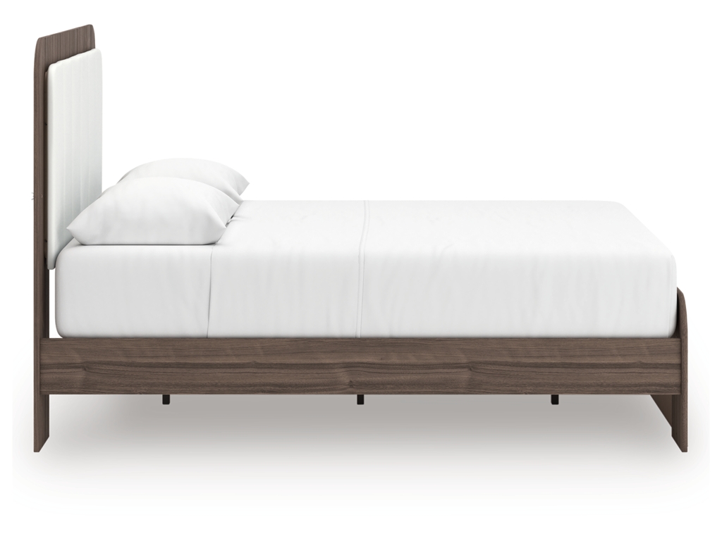 Kendanport Queen Upholstered Platform Bed, Dresser and Mirror - image 11
