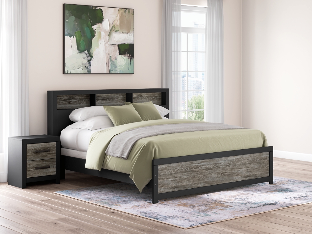 Broachmyn King Bookcase Panel Bed - image 1