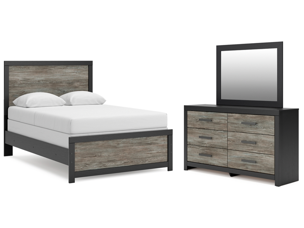 Broachmyn Full Panel Bed, Dresser and Mirror - main image