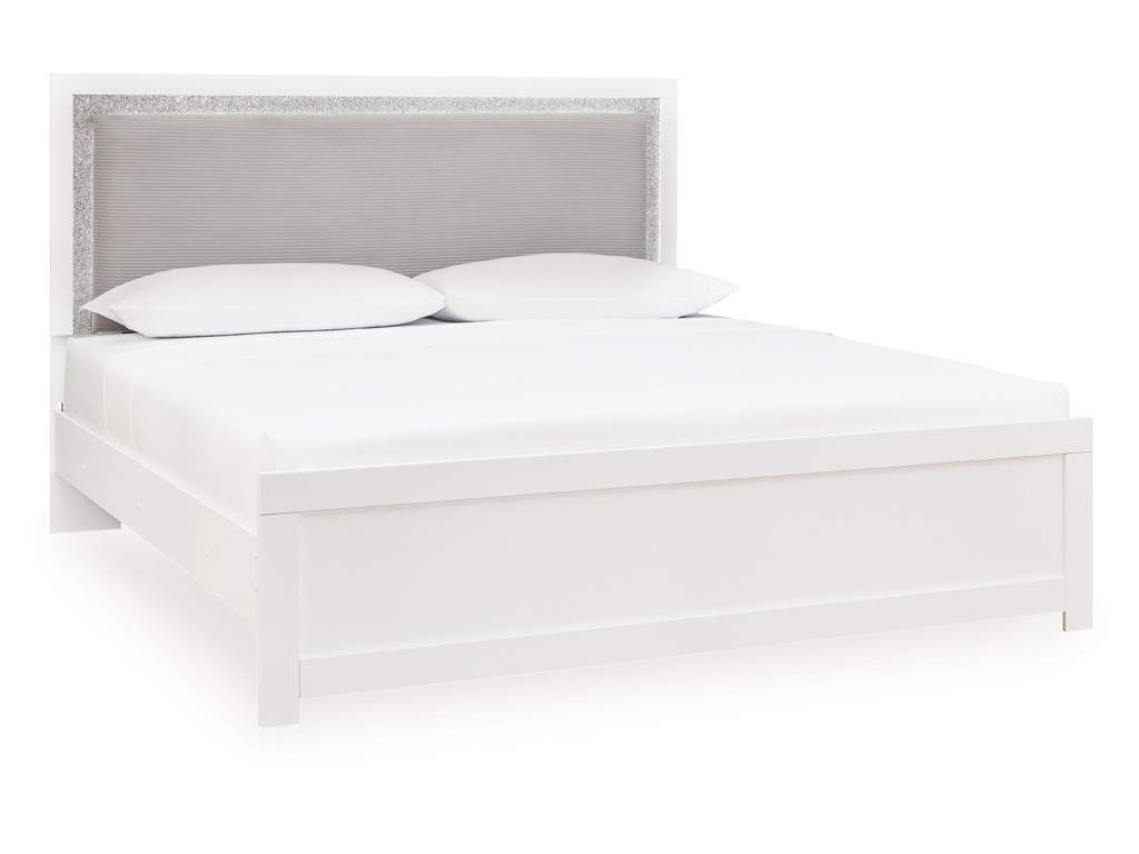 Maeling King Upholstered Panel Bed - main image