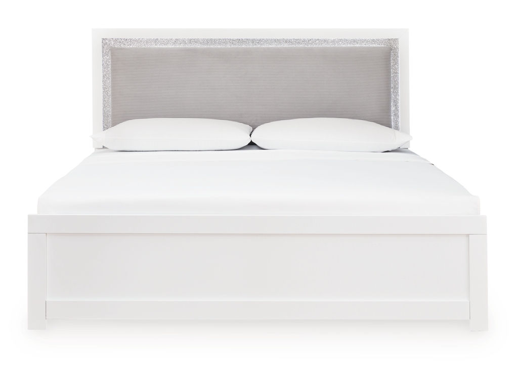 Maeling King Upholstered Panel Bed - image 3
