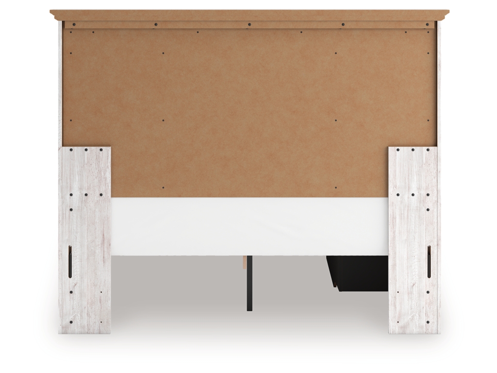 Makidern Queen Panel Bed with Storage, Dresser and Mirror - image 12