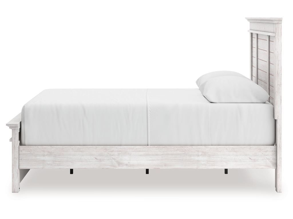 Makidern Queen Panel Bed with Storage, Dresser and Mirror - image 13