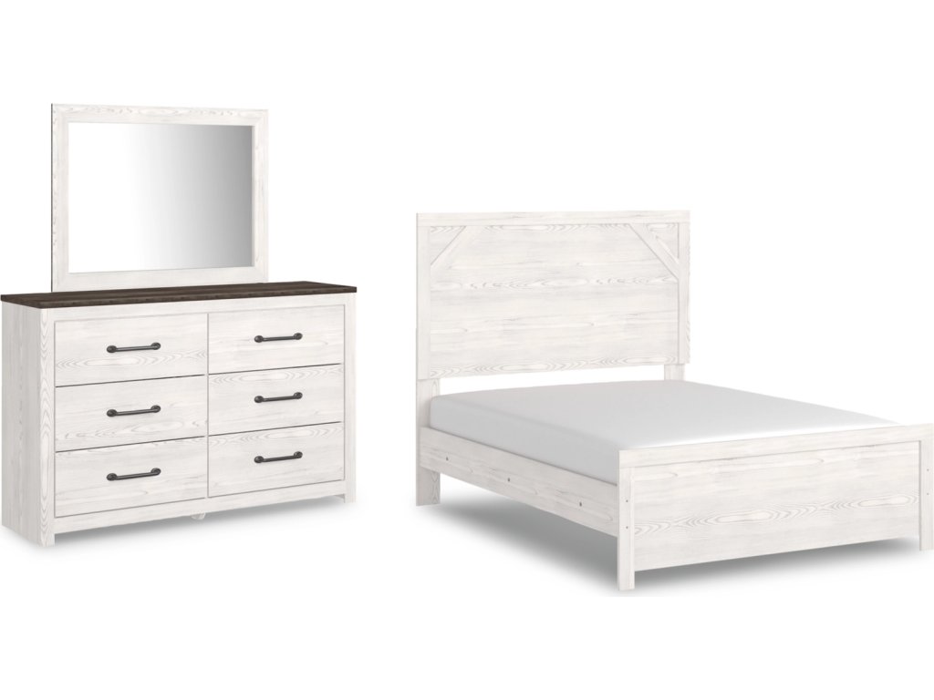 Gerridan Full Panel Bed with Dresser and Mirror - main image
