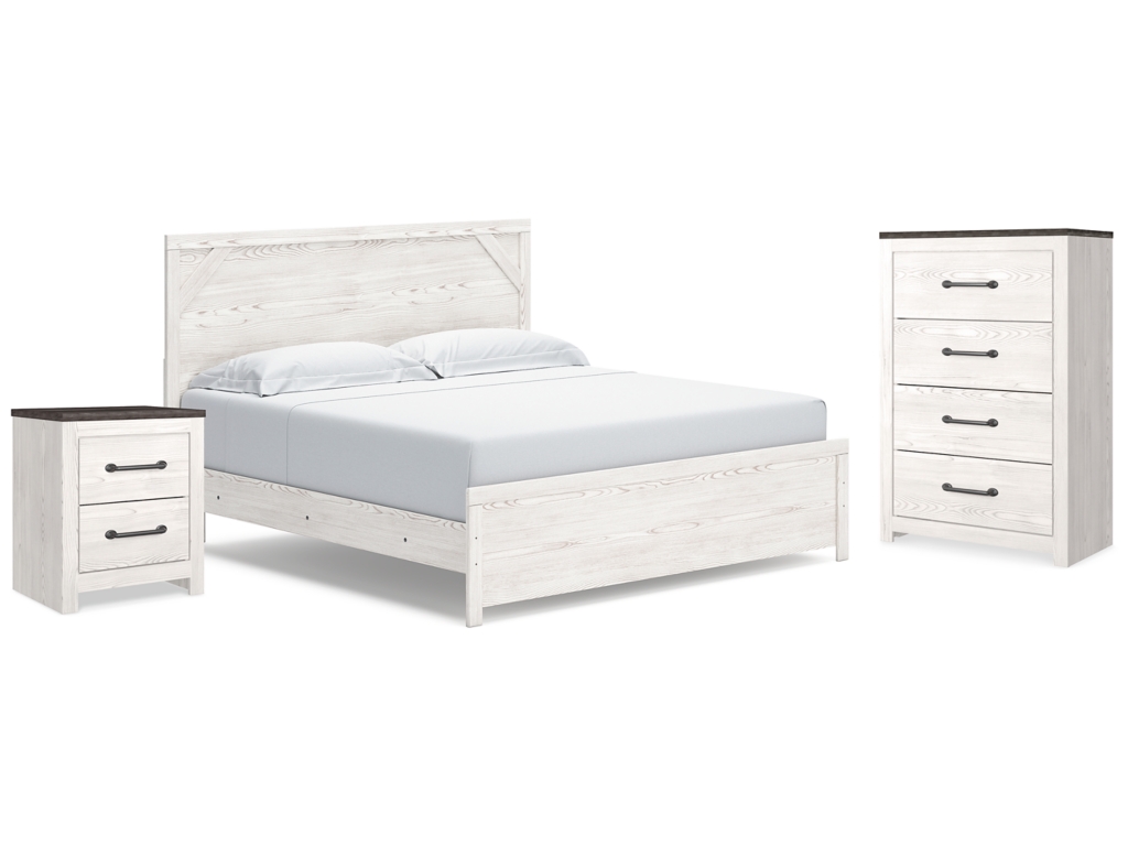 Gerridan King Panel Bed, Chest and Nightstand - main image
