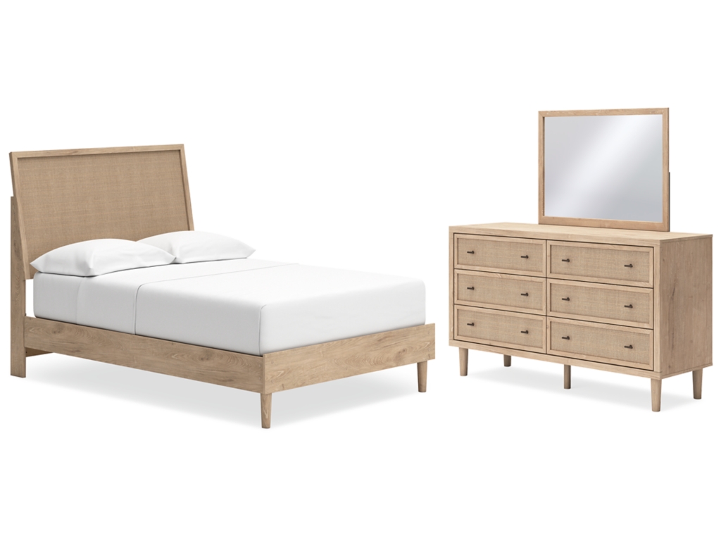 Cielden Full Panel Bed, Dresser and Mirror - main image