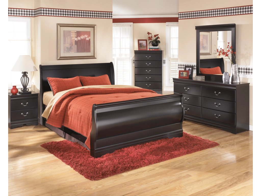 Huey Vineyard Queen Sleigh Bed with Dresser, Mirror, Chest and Nightstand - image 1