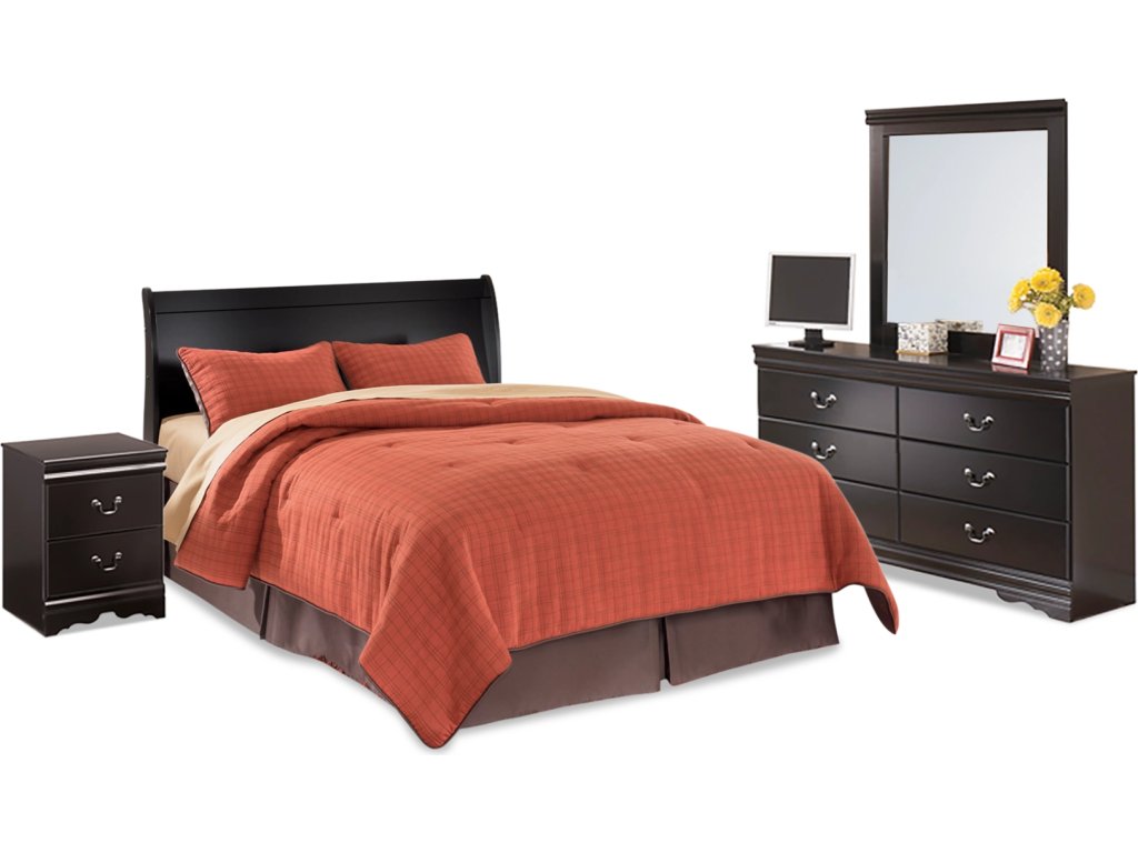 Huey Vineyard Queen Sleigh Headboard, Dresser, Mirror and Nightstand - image 1