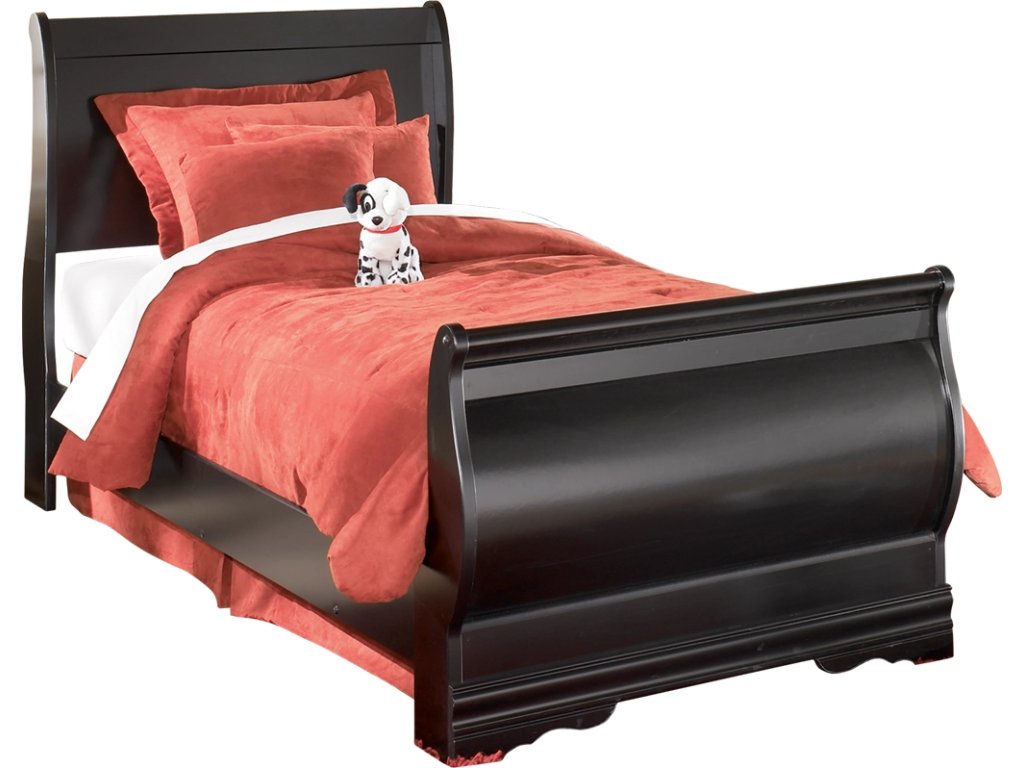 Huey Vineyard Twin Sleigh Bed with Dresser and Mirror - image 2
