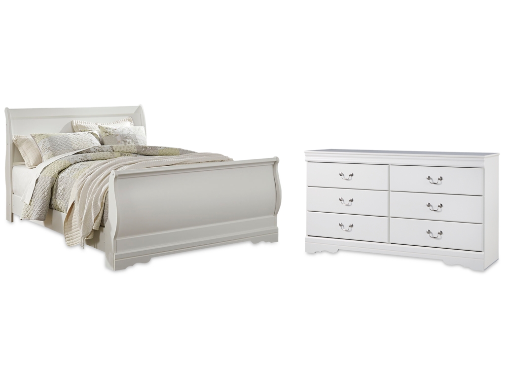Anarasia Queen Sleigh Bed and Dresser - main image