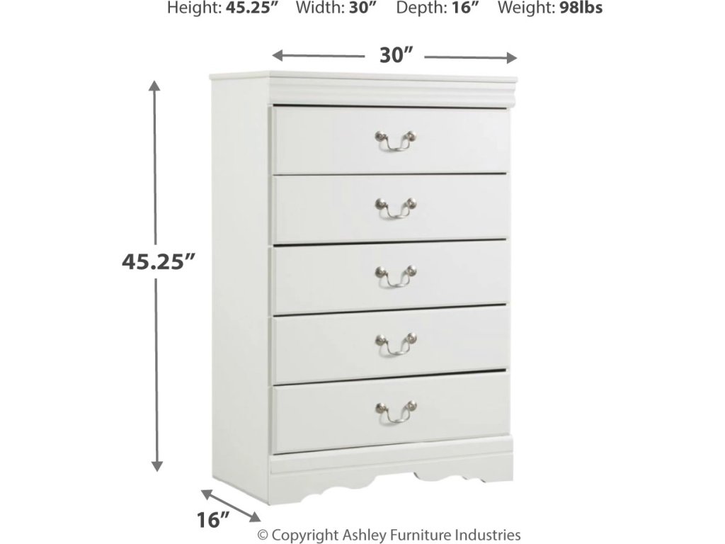 Anarasia Twin Sleigh Bed, Chest and Nightstand - image 2