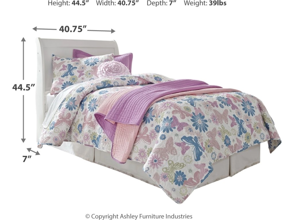 Anarasia Twin Sleigh Headboard, Dresser and Mirror - image 5