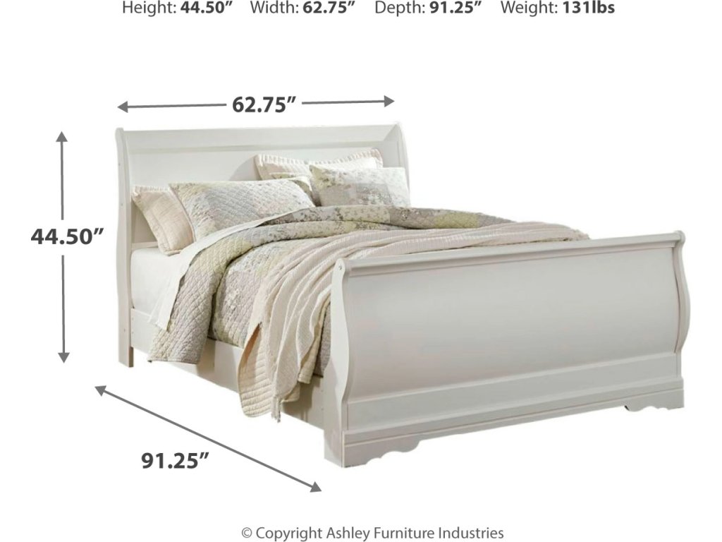Anarasia Queen Sleigh Bed, Dresser, Mirror and Nightstand - image 4