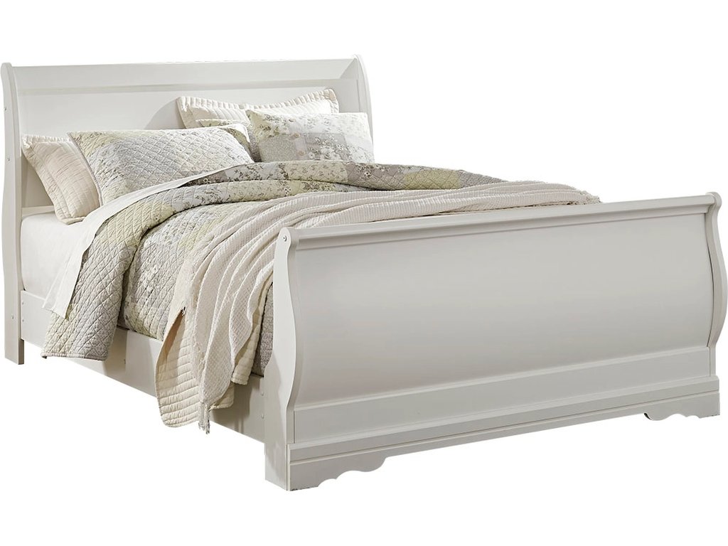 Anarasia Queen Sleigh Bed, Dresser, Mirror and Nightstand - image 1