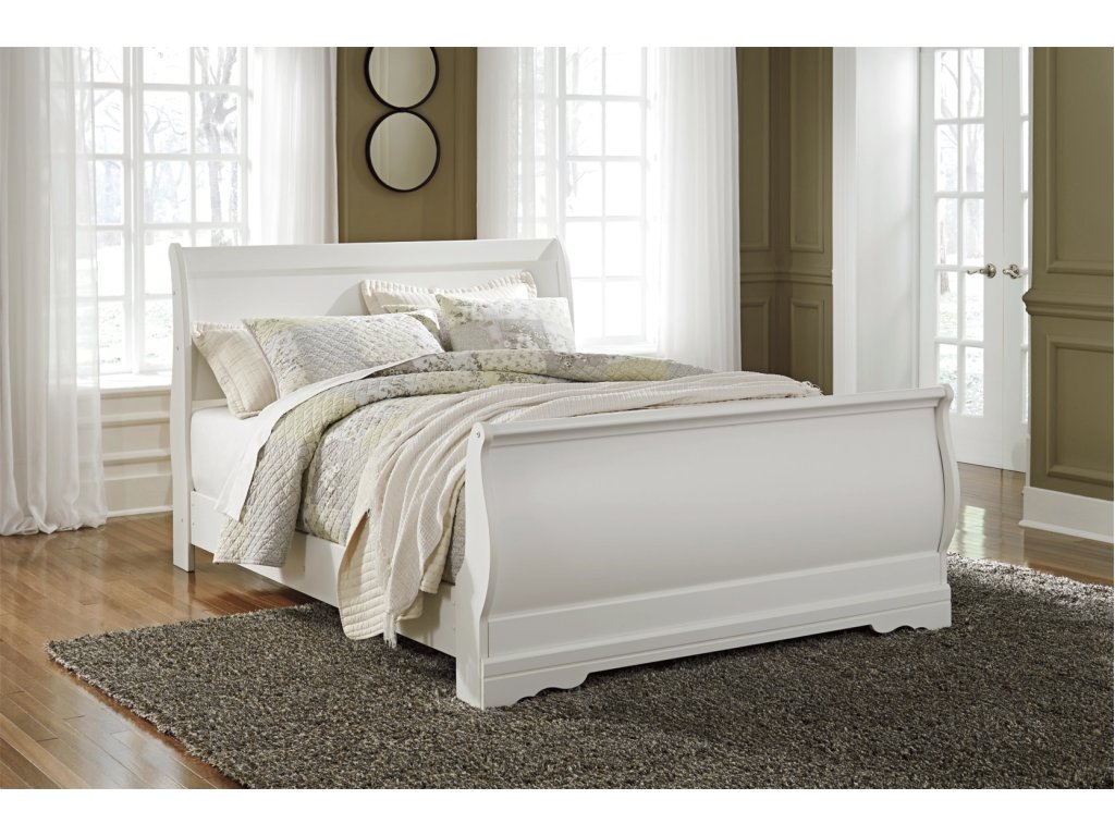 Anarasia Queen Sleigh Bed, Dresser, Mirror and Nightstand - image 8