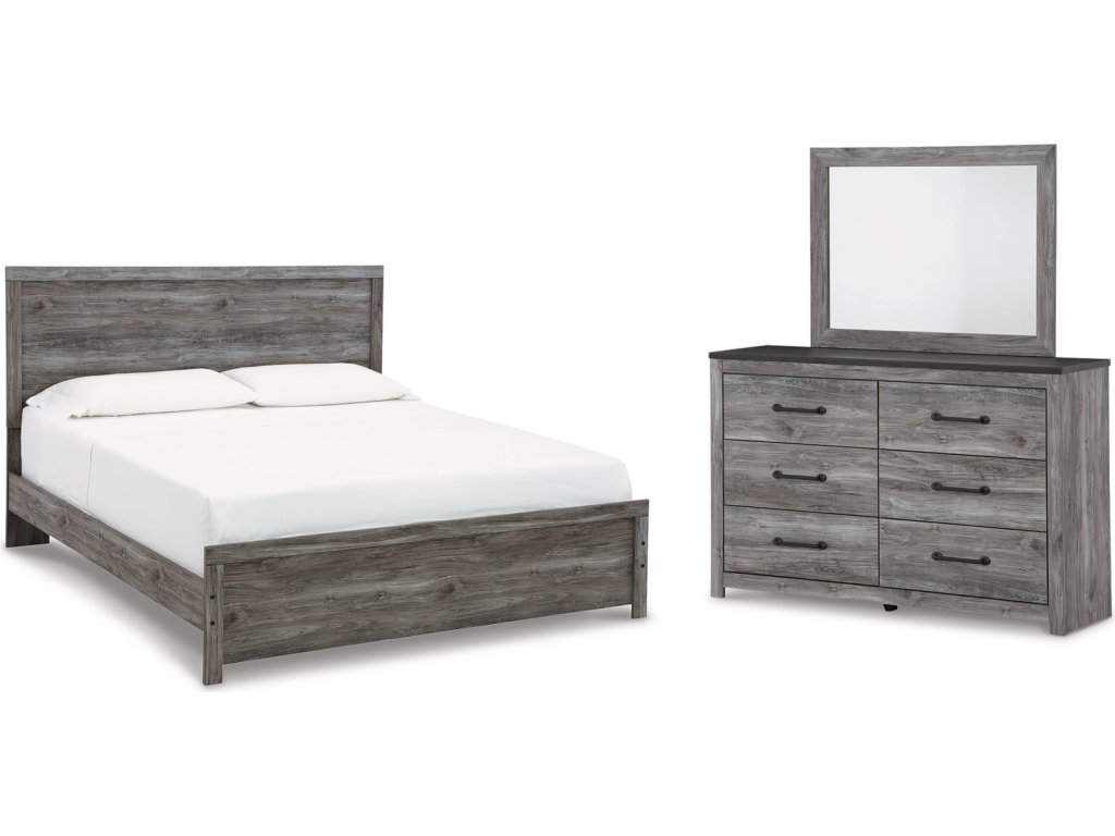 Bronyan King Panel Bed, Dresser and Mirror - main image
