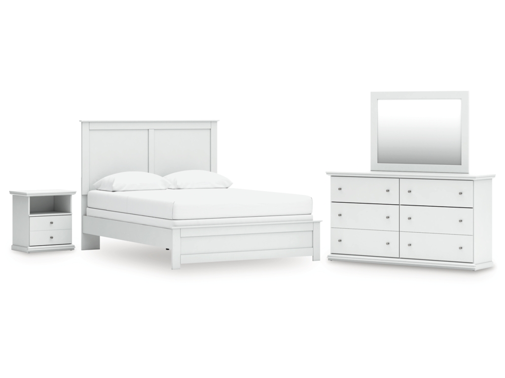 Bostwick Shoals Queen Panel Bed, Dresser, Mirror and Nightstand - main image