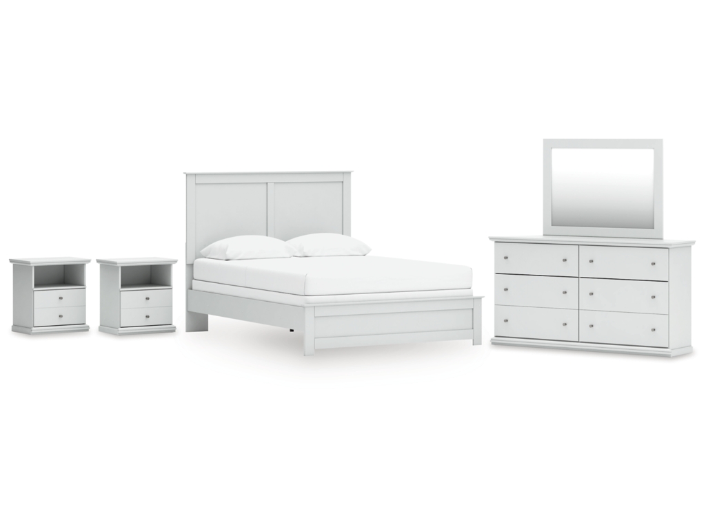 Bostwick Shoals Queen Panel Bed, Dresser, Mirror and 2 Nightstands - main image