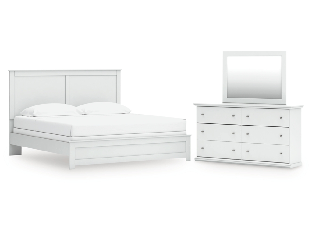 Bostwick Shoals King Panel Bed, Dresser and Mirror - main image