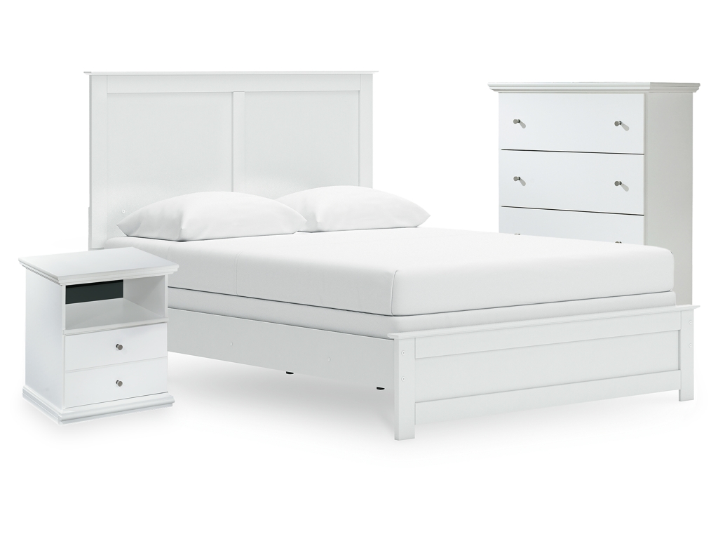 Bostwick Shoals Queen Panel Bed, Cheat and Nightstand - main image