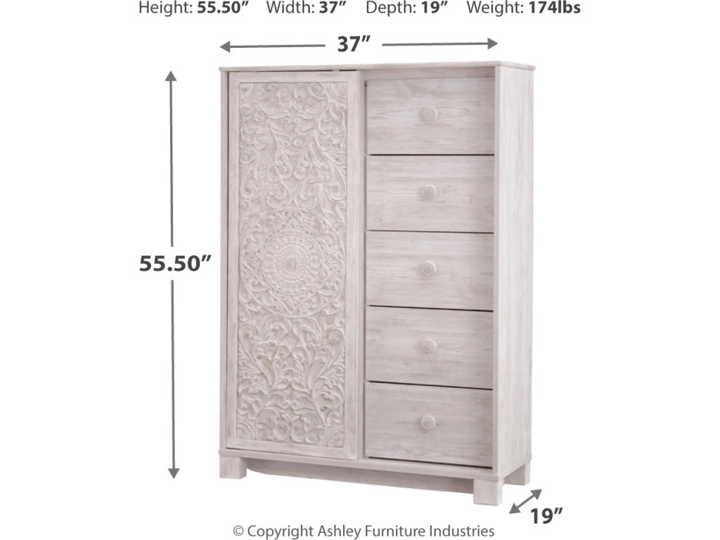 Paxberry Twin Panel Bed, Chest and Nightstand - image 16