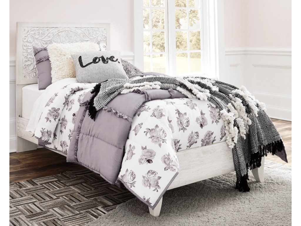 Paxberry Twin Panel Bed and Nightstand - image 12