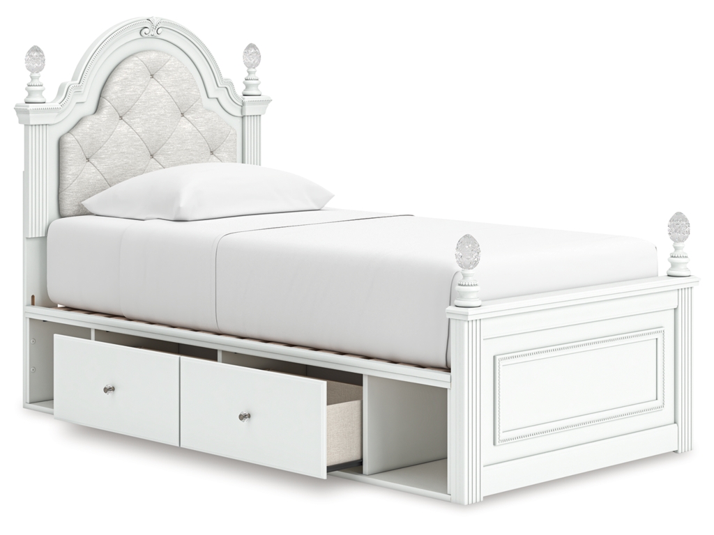 Kozlani Twin Upholstered Panel Storage Bed - image 2