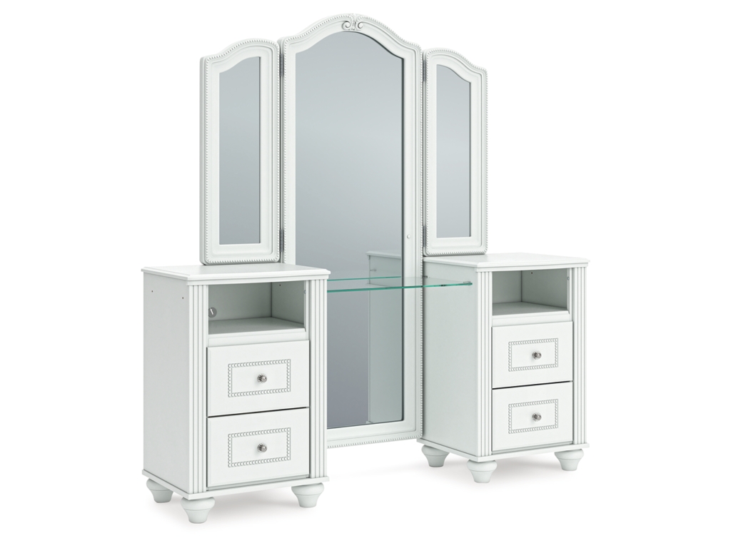 Kozlani Vanity, Mirror and Stool - image 6