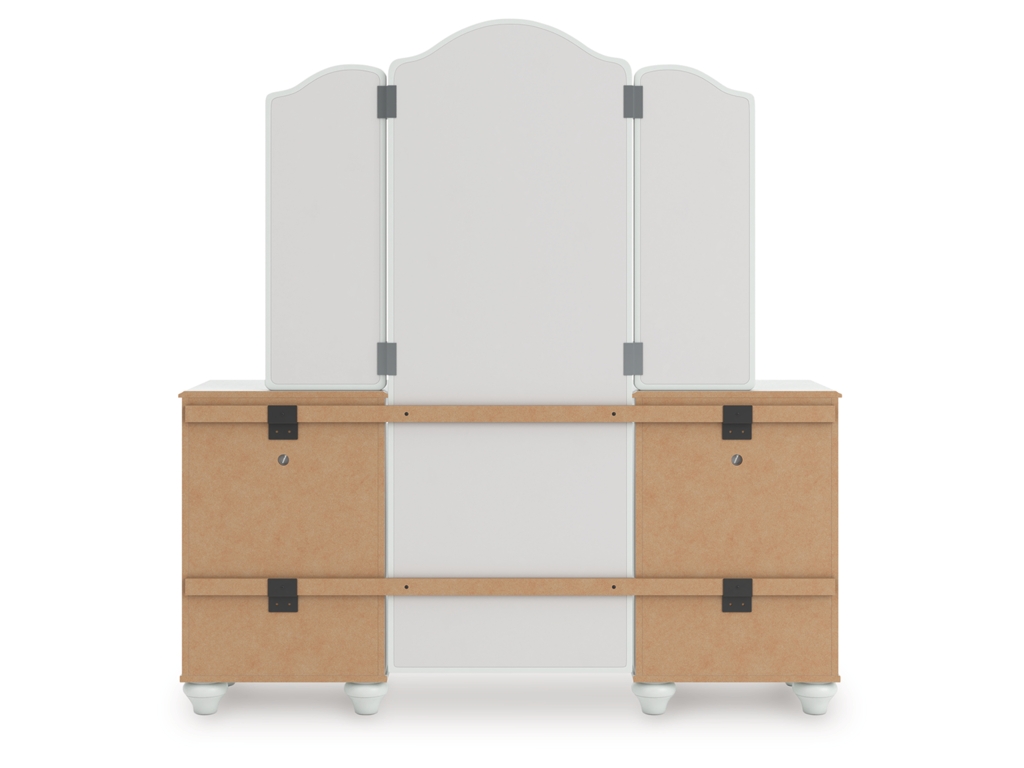 Kozlani Vanity, Mirror and Stool - image 9