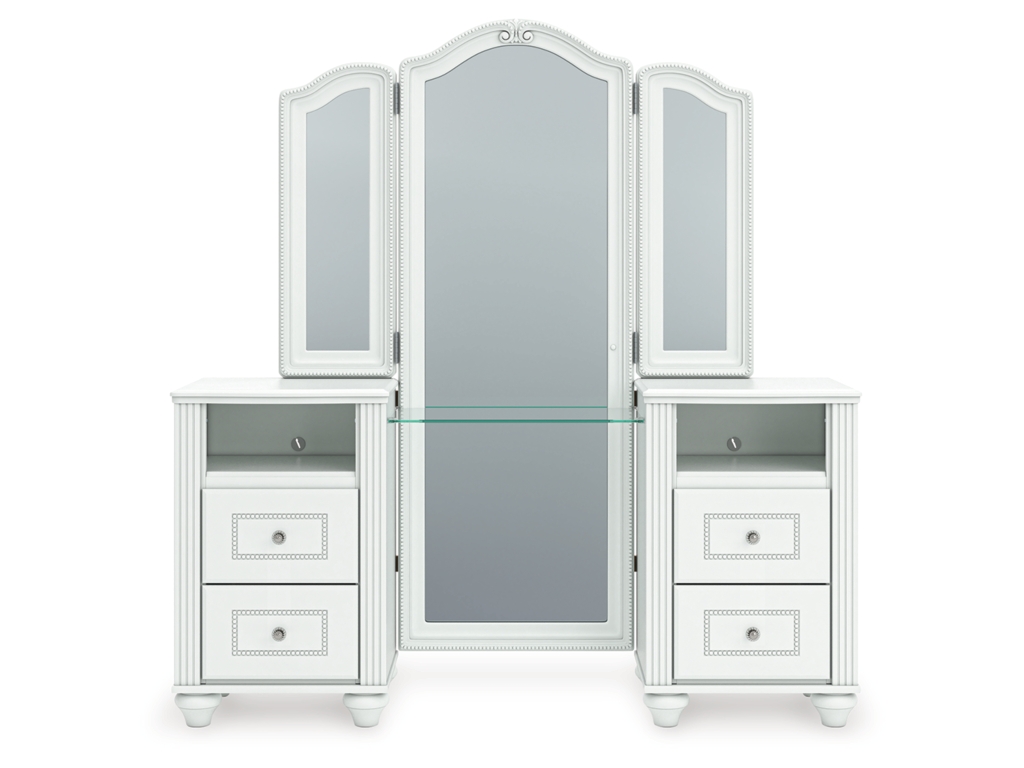 Kozlani Vanity, Mirror and Stool - image 5