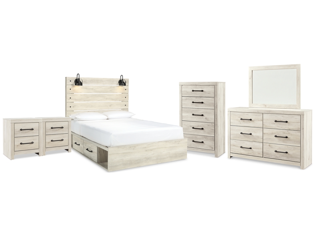 Cambeck Queen Panel Bed with Storage, Dresser, Mirror, Chest and 2 Nightstands - main image
