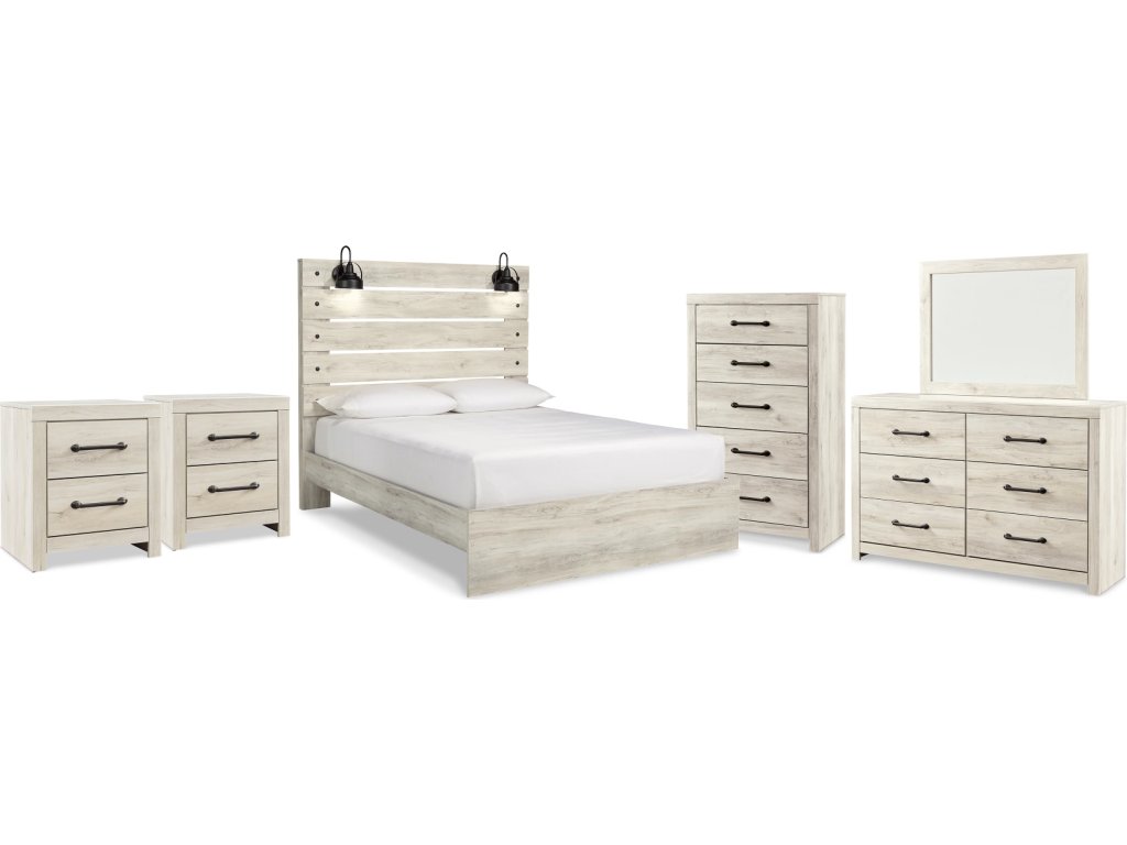 Cambeck Queen Panel Bed, Dresser, Mirror, Chest and 2 Nightstands - main image