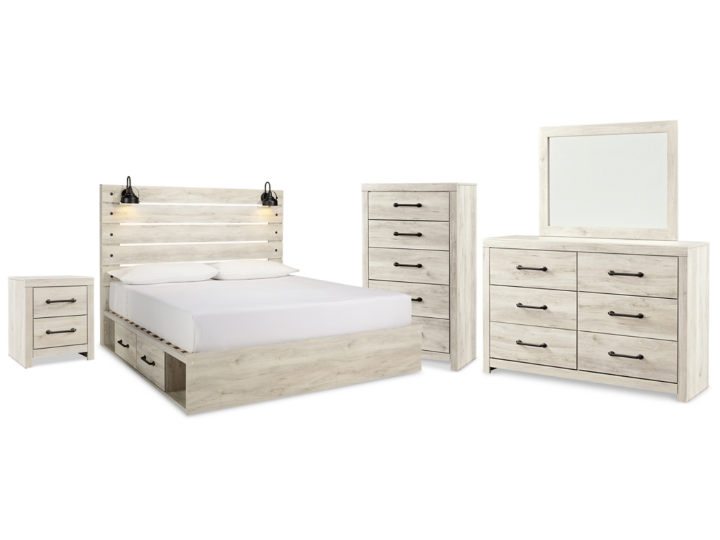 Cambeck King Panel Storage Bed, Dresser, Mirror, Chest and Nightstand - main image