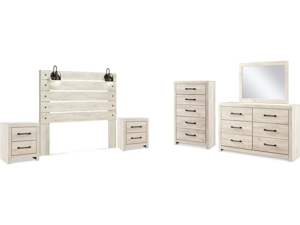 Cambeck Queen Panel Headboard, Dresser, Mirror, Chest and 2 Nightstands - main image