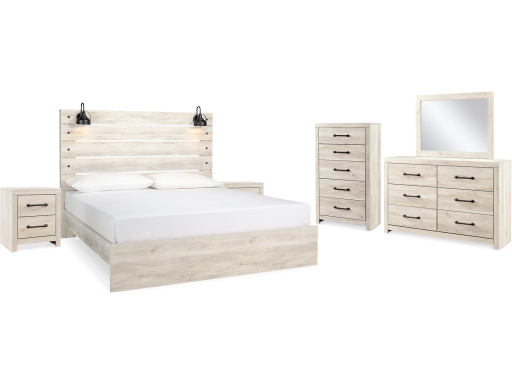 Cambeck King Panel Bed, Dresser, Mirror, Chest and 2 Nightstands - image 1