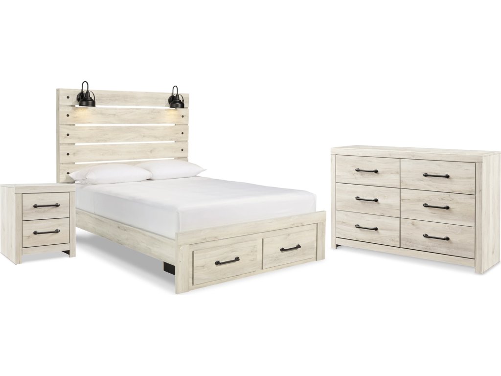 Cambeck Queen Panel Storage Bed, Dresser and Nightstand - image 1
