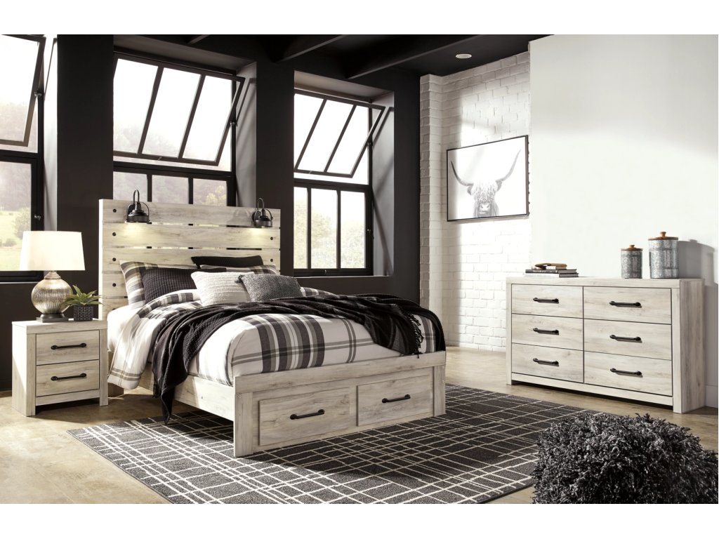 Cambeck Queen Panel Storage Bed, Dresser and Nightstand - main image