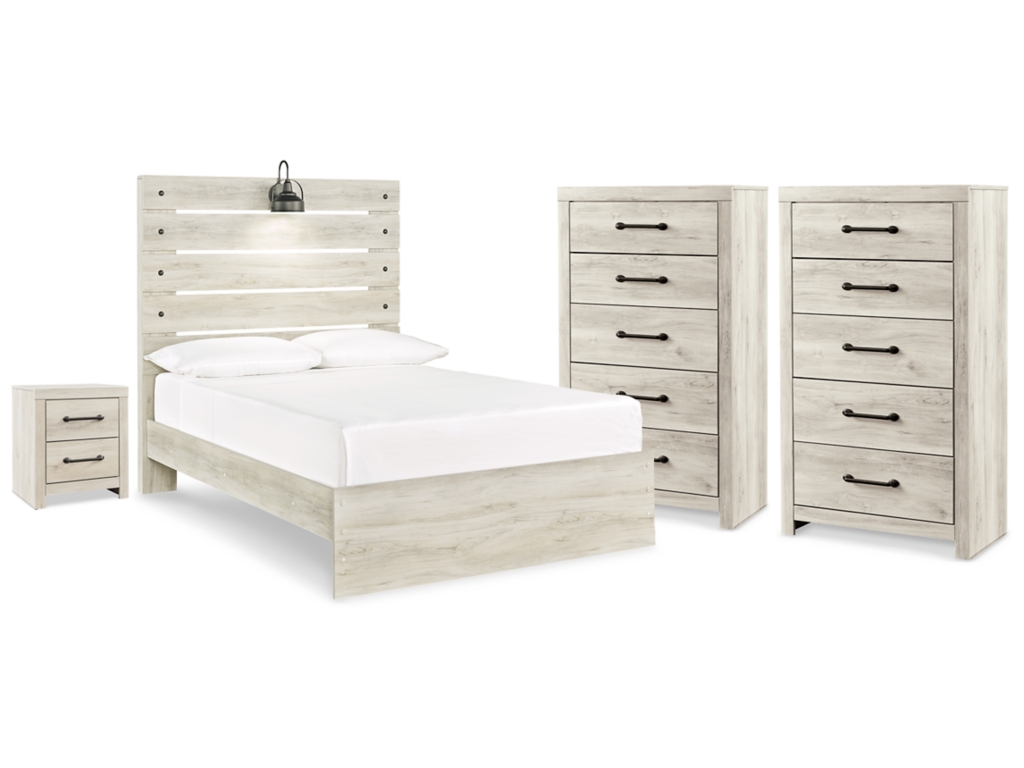Cambeck Full Panel Storage Bed, 2 Chests and 1 Nightstand - main image