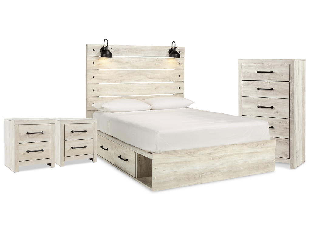 Cambeck Queen Storage Bed, Chest and 2 Nightstands - main image