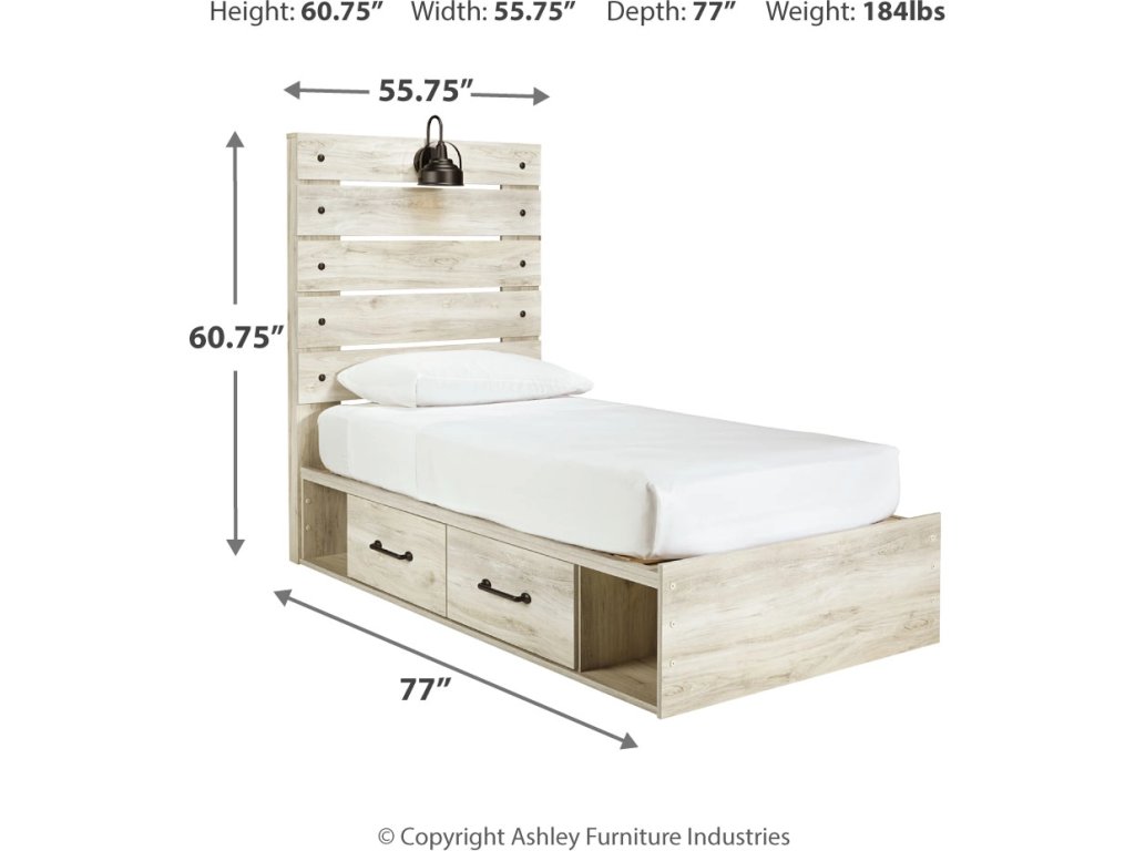 Cambeck Twin Storage Bed, Dresser, Mirror and Nightstand - image 14