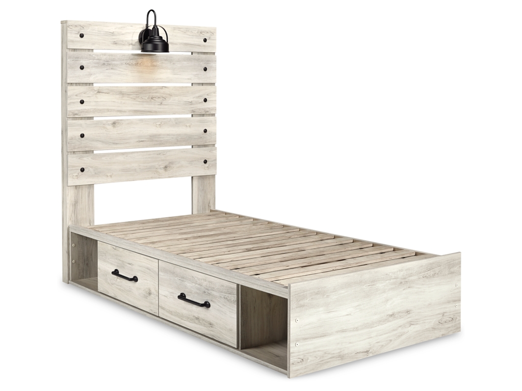 Cambeck Twin Panel Bed with Storage, Dresser, Mirror, Chest and 2 Nightstands - image 11