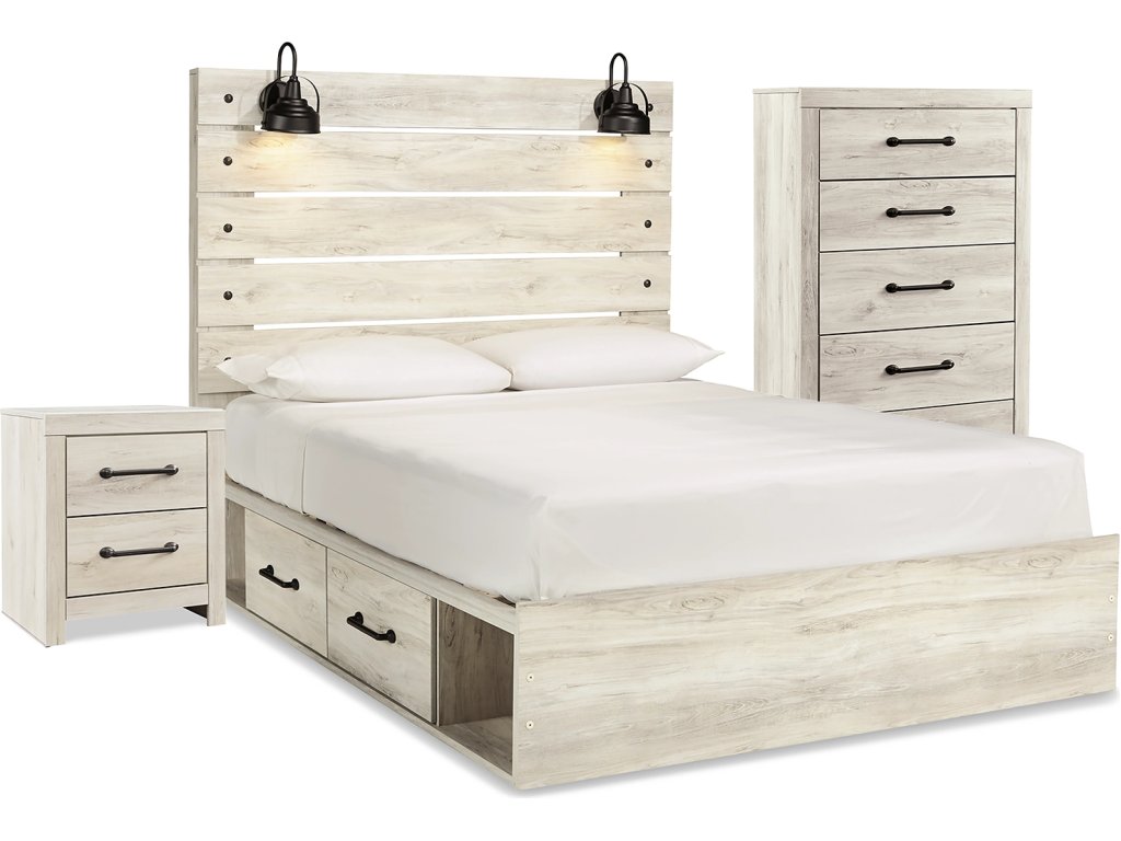 Cambeck Queen Panel Bed with Storage, Chest and Nightstand - main image