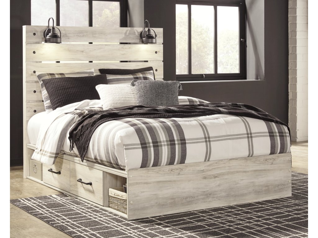 Cambeck Queen Panel Bed with Storage, Dresser and Mirror - image 12