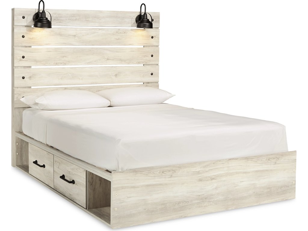 Cambeck Queen Panel Bed with Storage, Dresser and Mirror - image 5