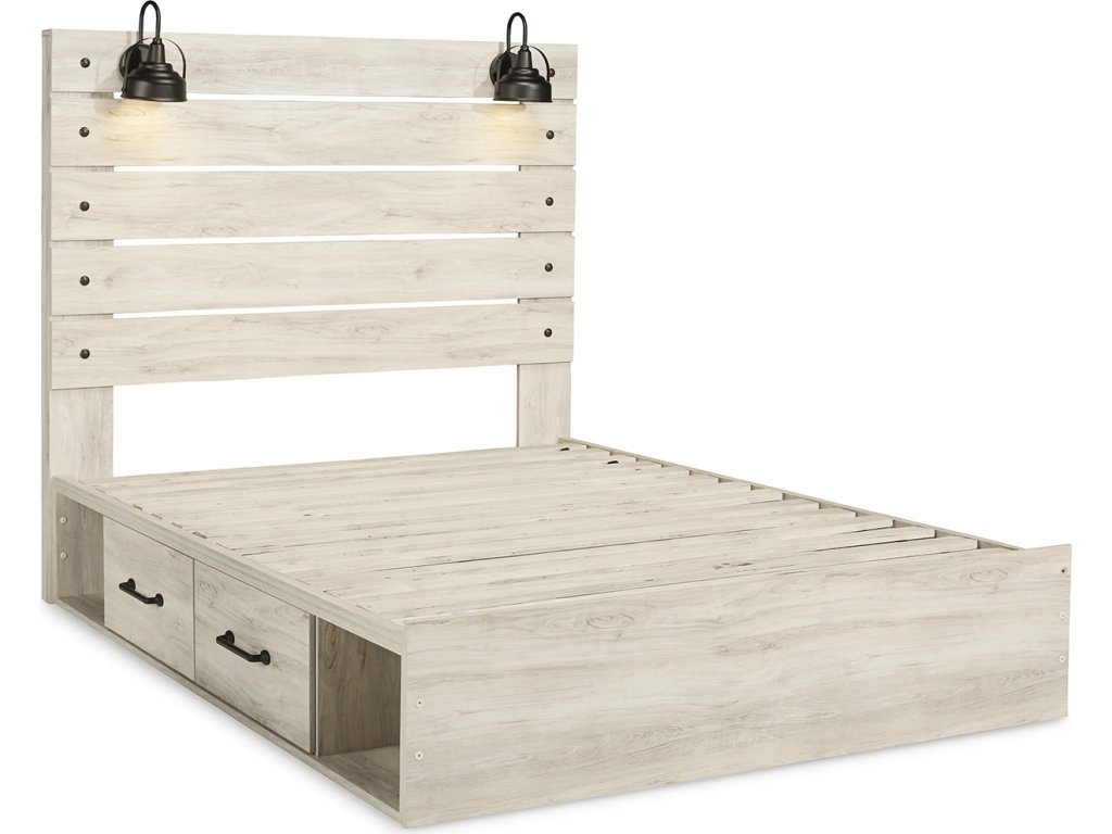 Cambeck Queen Panel Bed with Storage, Dresser and Mirror - image 7