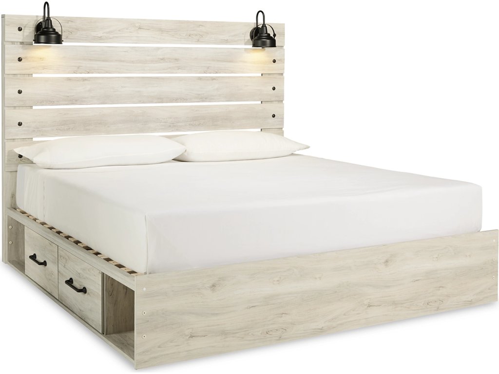 Cambeck King Panel Bed with Storage, Chest and 2 Nightstands - image 6
